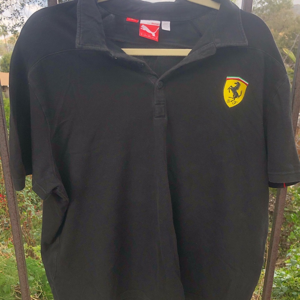 Ferrari x Puma Italy Polo Shirt Size XL